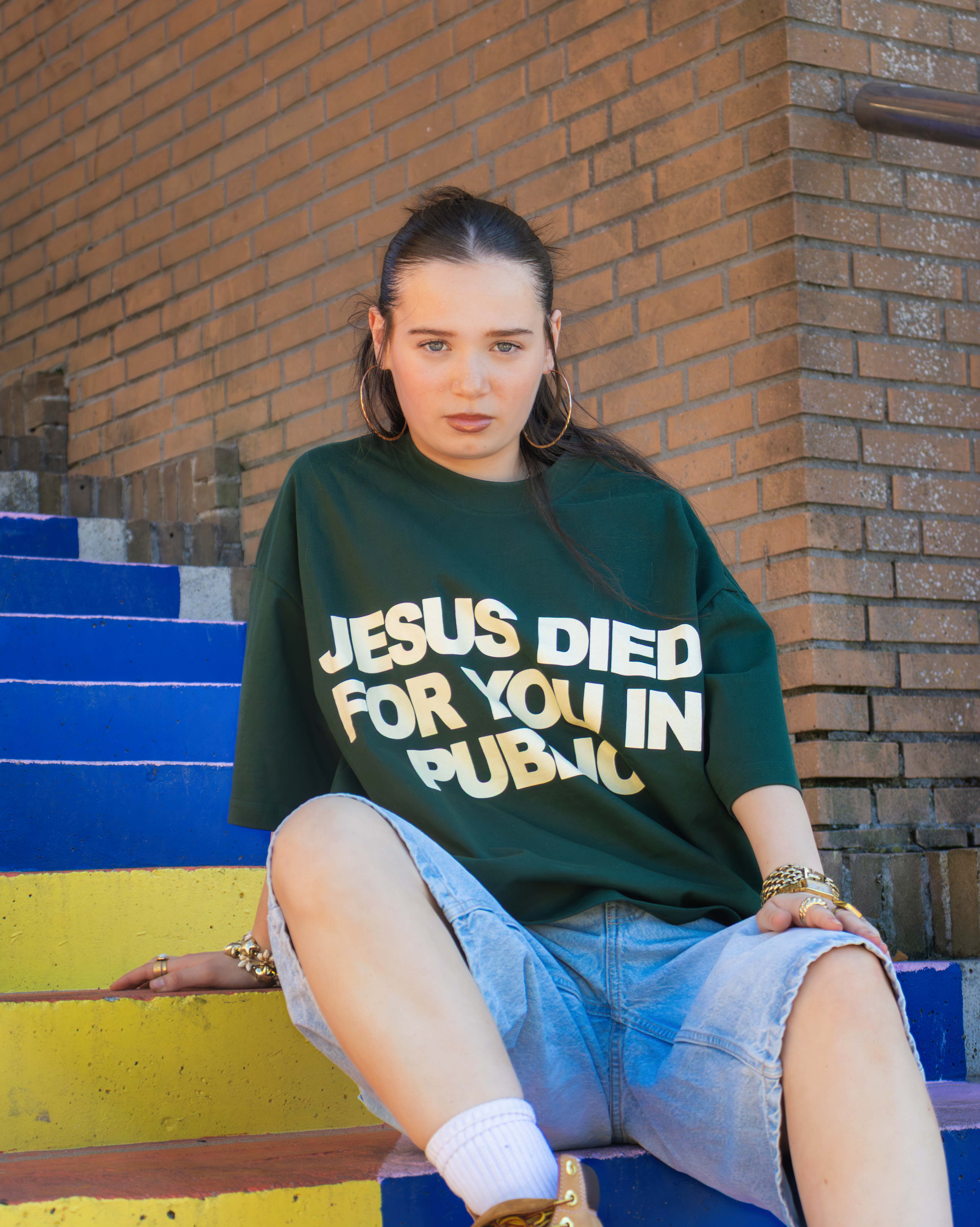JESUS DIED FOR YOU IN PUBLIC, DON’T LIVE FOR HIM IN PRIVATE Dark Green